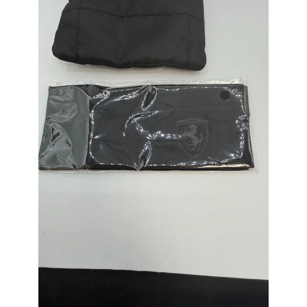Ferrari Scuderia Eyeglasses Sunglasses Pouch Box & Cloth Authentic Black Set